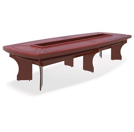 Bàn họp gỗ hình ovan xuân hòa BH-01-09